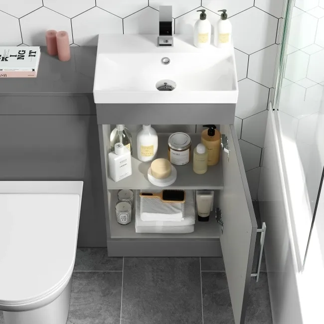 Avon Stone Grey Combination Vanity Basin and Aruba Toilet 950mm