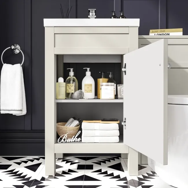 Bermuda Chalk White Combination Vanity Basin and Boston Toilet 1000mm