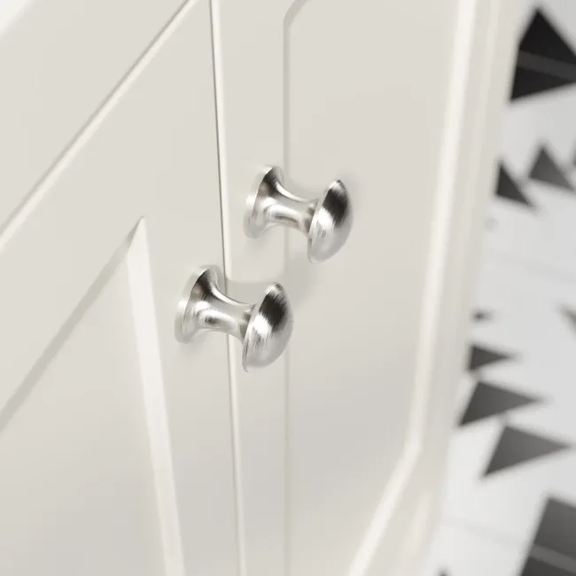 Bermuda Chalk White Combination Vanity Basin and Hudson Toilet with Wooden Seat 1100mm