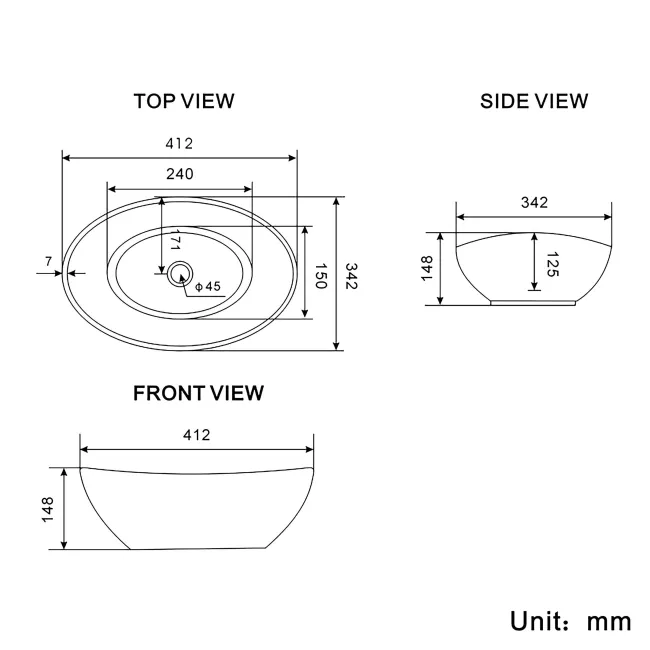 Bermuda Midnight Green Vanity with Marble Top & Oval Counter Top Basin 1200mm - Brushed Brass Accents