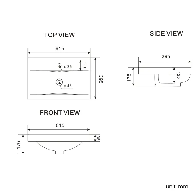Bermuda Midnight Green Combination Vanity Basin and Hudson Toilet with Wooden Seat 1100mm