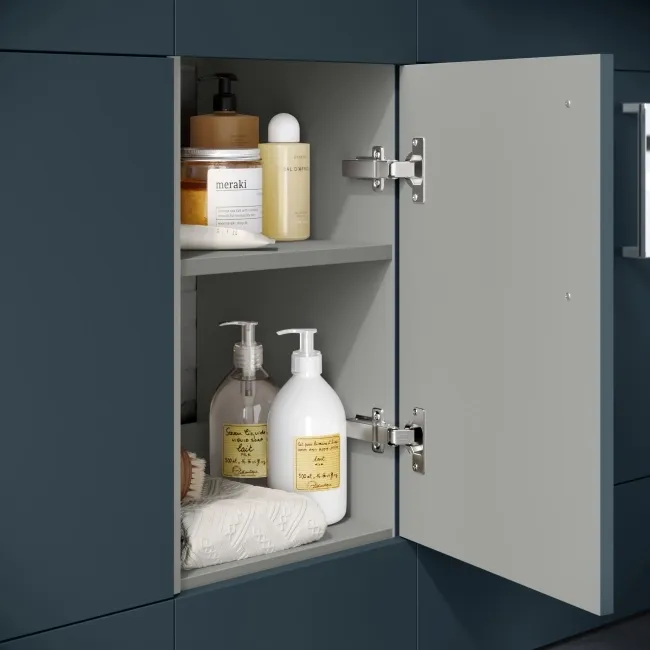 Harper Navy Blue Combination Vanity Basin with Marble Top & Boston Toilet 1500mm