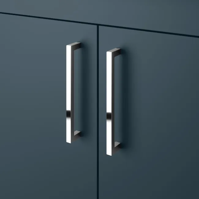 Harper Navy Blue Basin Vanity and Back To Wall Toilet Unit 1000mm - Excludes Toilet