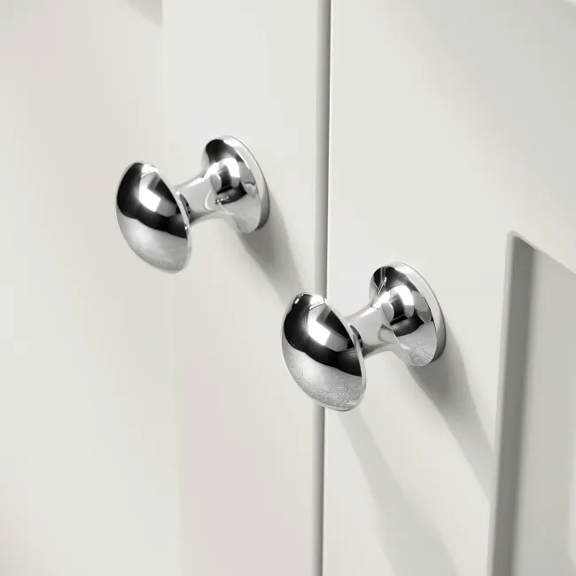 Milos Cotton White Combination Vanity Basin and Denver Toilet 1300mm - Chrome Handles