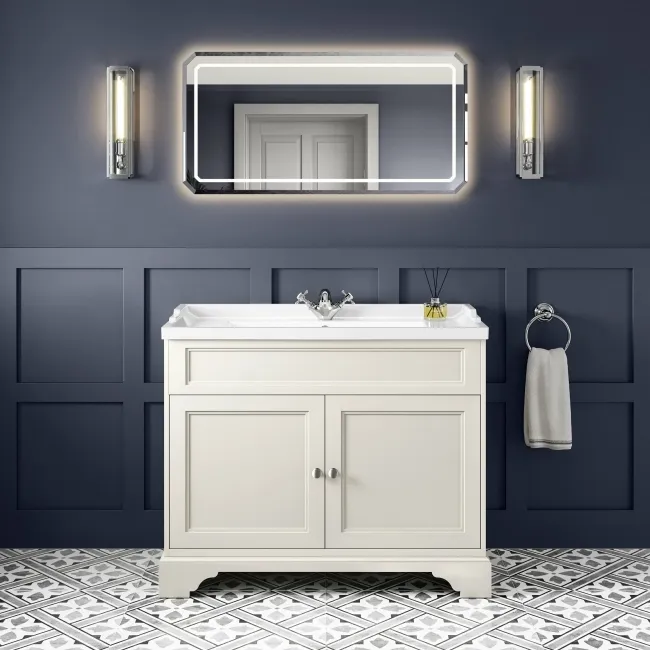 Lucia Chalk White Basin Vanity 1030mm