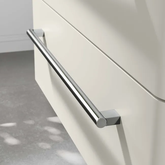 Omaha Linen White Wall Hung Basin Drawer Vanity 800mm