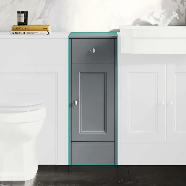 Monaco Dove Grey Side Cabinet Unit 300mm