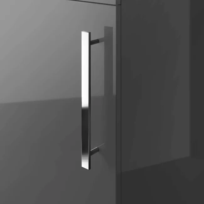 Avon Stone Grey Cloakroom Floor Standing Basin Vanity 400mm and Toilet Set