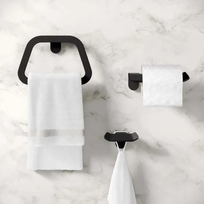 Eloise Matt Black 3 Pieces Accessory Set