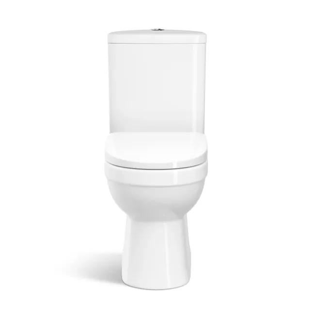 Seattle Rimless Close Coupled Toilet With Soft Close Seat
