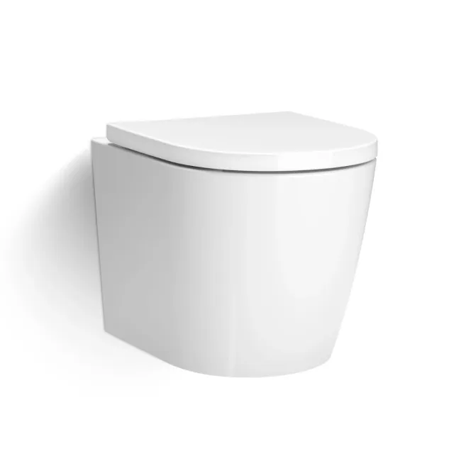 Utah Rimless Wall Hung Toilet With Premium Soft Close Seat
