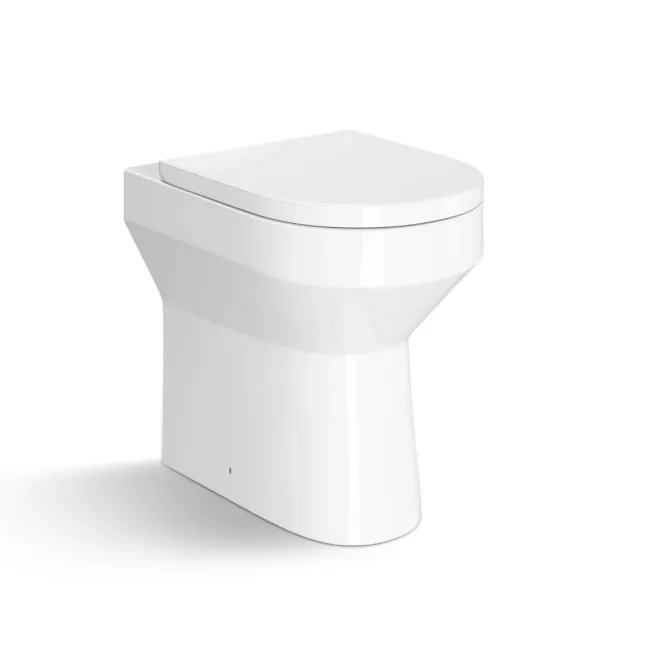 Denver Rimless Comfort Height Back To Wall Toilet With Premium Soft Close Seat