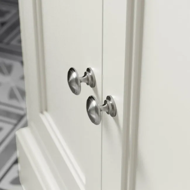 Lucia Chalk White Cabinet with Oak Effect Top 1200mm - Excludes Counter Top Basins