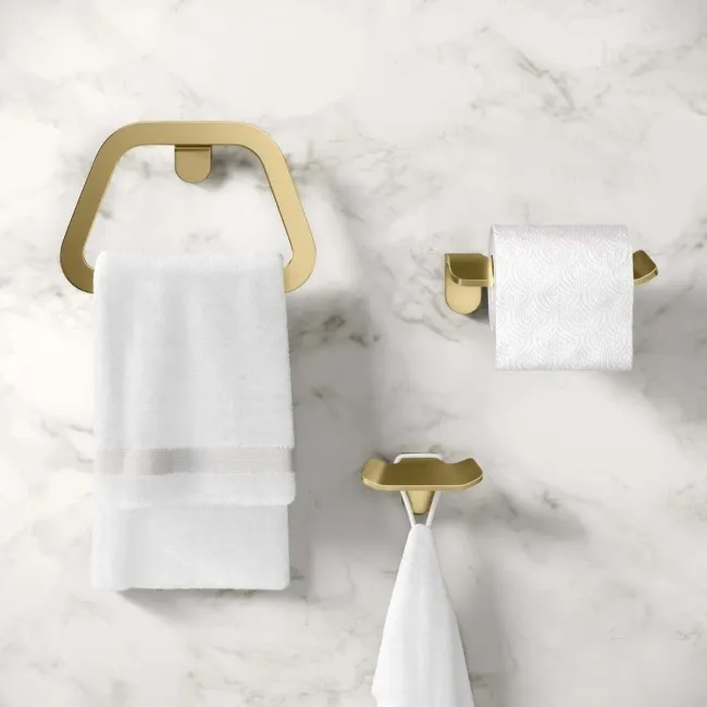 Eloise Brushed Brass 3 Pieces Accessory Set