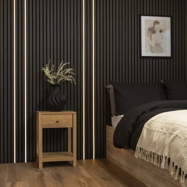 Trepanel Bright® Wall Panel WiFi LED Strip Lights Black Casing - 2.4m 4 Pack