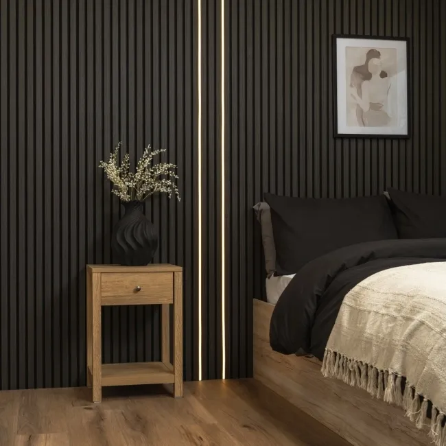 Trepanel Bright® Wall Panel WiFi LED Strip Lights Black Casing - 2.4m 2 Pack