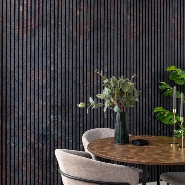 Trepanel Design® Dark Peacock Slate Effect Acoustic Wall Panels