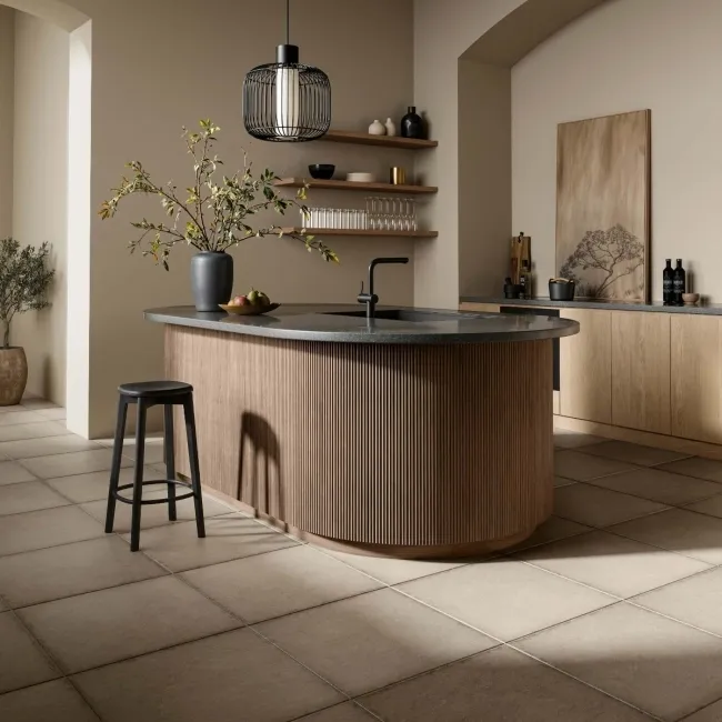 Trepanel Flex® Smoked Oak Flexible Acoustic Wood Panels 1200x600