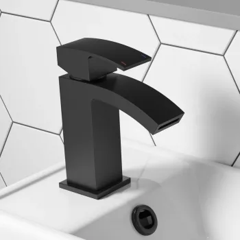 Welland Matt Black Cloakroom Basin Mixer Tap