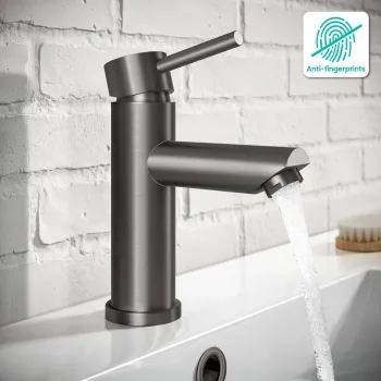 Alyn Gunmetal Grey Basin Mixer Tap