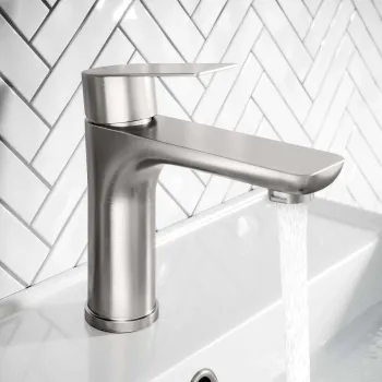 Glen Brushed Stainless Steel Basin Mixer Tap