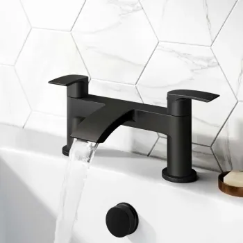 Severn Matt Black Bath Filler