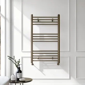 Barcelona Antique Gold Straight Heated Towel Rail 1000x600mm