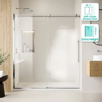 Prague 8mm Soft-Closing Sliding Shower Door 1700mm