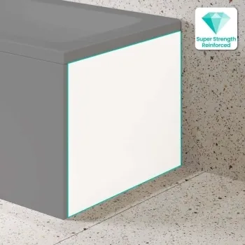 700 Super Strength Reinforced Acrylic L Shaped Bath End Panel