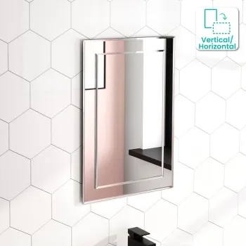 Abbie Silver Mirror 600x400mm