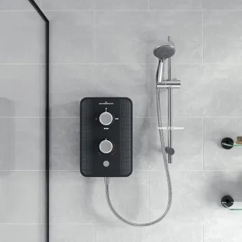 Gainsborough Slim Duo Electric Shower Piano Black 9.5KW