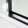 Stockholm Matt Black Easy Clean 8mm Frameless Sliding Shower Door 1400mm
