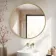 Essence Brushed Bronze Round Bathroom Mirror 800mm