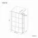Munich Matt Black Grid 8mm Wet Room Shower Glass 1000mm & 250mm Pivotal Return Panel