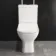 Atlanta Rimless Close Coupled Toilet With Soft Close Slim Seat