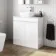 Trent Gloss White Vanity with Marble Top & Curved Counter Top Basin 800mm