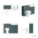 Monaco Midnight Green Combination Vanity Traditional Basin and Seattle Toilet 1200mm