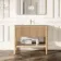 Maru Oak Wood Grain Vanity Unit 1000mm
