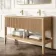 Maru Oak Wood Grain Vanity Unit 1400mm