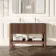 Maru Walnut Wood Grain Vanity Unit 1200mm