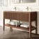 Maru Walnut Wood Grain Vanity Unit 1400mm