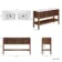 Maru Walnut Wood Grain Vanity Unit 1400mm