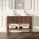 Maru Walnut Wood Grain Vanity Cabinet 1200mm with Matt White Stone Top - Basin Not Included