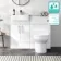 100% Waterproof - Harper Gloss White PVC Combination Vanity Basin & Miami Toilet 1000mm
