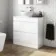 Trent Gloss White Vanity Drawer with Oval Counter Top Basin 800mm