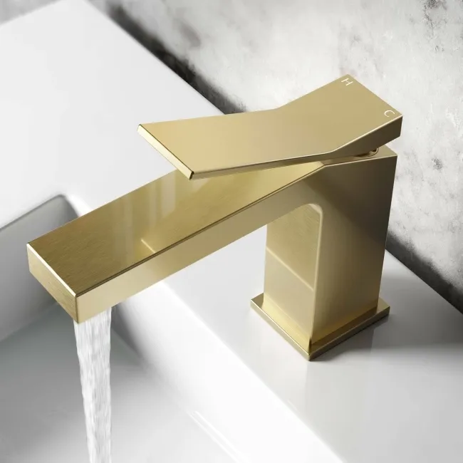 Forth Brushed Brass Basin Mixer Tap