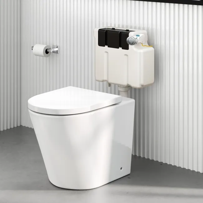 Detroit Cable Operated Concealed Cistern with Chrome Push Button Dia.60mm