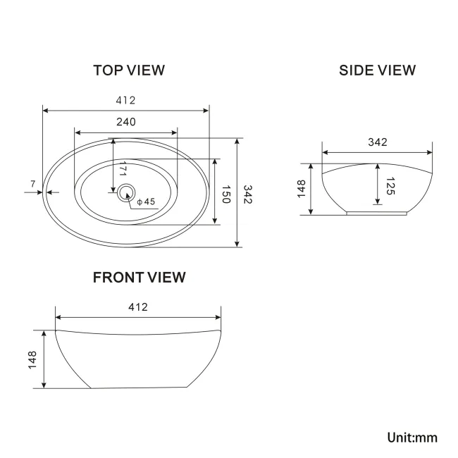 Lucia Midnight Green Vanity with Oak Effect Top & Oval Counter Top Basin 640mm - Brass Knurled Handles