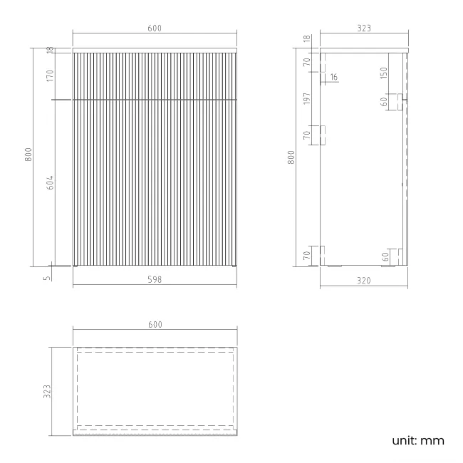 Sicily Fluted Coastal White Combination Vanity Basin and Houston Toilet 1200mm - Black Accents - Left Handed
