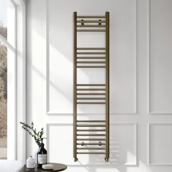 Barcelona Antique Gold Straight Heated Towel Rail 1600x400mm